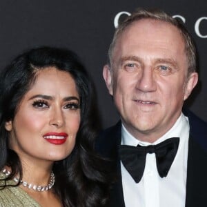 Salma Hayek et son mari François-Henri Pinault à la soirée LACMA Art + Film en l'honneur de Catherine Opie et Guillermo Del Toro présentée par Gucci à Los Angeles, le 3 novembre 2018.