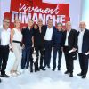 Exclusif - Marcel Ichou, Emmanuel Chaunu, Helene Gateau, Remi Desjardins, Pascal Obispo, Michel Leeb, Michel Drucker, Pierre Arditi et Guy Savoy - Enregistrement de l'émission ' Vivement Dimanche ' au studio Gabriel. Diffusion le 08/09/2019 sur France 2. © Guillaume Gaffiot / Bestimage.