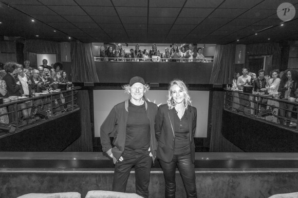 Exclusif - Géraldine Danon et son mari Philippe Poupon lors de la projection du reportages découverte "Fleur Australe en Extrême-Orient" au Club de l'Etoile à Paris, France, le 4 septembre 2019. A bord de leur bateau "Fleur Australe", la famille Poupon-Danon a traversé tous les océans et fait l'équivalent de cinq fois le tour du monde. Après dix ans d'aventures maritimes, le célèbre navigateur, sa femme l'actrice et leurs deux enfants, font voile vers l'Extrême-Orient. "Reportages Découverte". © Pierre Perusseau/Bestimage