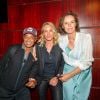 Exclusif - Yannick Noah, Géraldine Danon et Claire Nebout lors de la projection du reportages découverte "Fleur Australe en Extrême-Orient" au Club de l'Etoile à Paris, France, le 4 septembre 2019. A bord de leur bateau "Fleur Australe", la famille Poupon-Danon a traversé tous les océans et fait l'équivalent de cinq fois le tour du monde. Après dix ans d'aventures maritimes, le célèbre navigateur, sa femme l'actrice et leurs deux enfants, font voile vers l'Extrême-Orient. "Reportages Découverte". © Pierre Perusseau/Bestimage