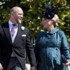 Zara Tindall (Phillips) et son mari Mike Tindall à Windsor le 19 mai 2018 lors du mariage du prince Harry et de Meghhan Markle.