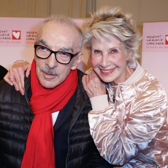 Danièle Gilbert et Patrick Scemama lors du Gala du Coeur donné au profit de l'association Mécénat Chirurgie Cardiaque, avec un récital du pianiste Miroslav Kultyshev à la Salle Gaveau à Paris le 30 janvier 2017. © Philippe Doignon/Bestimage