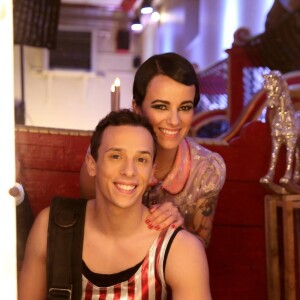 Alizée et son compagnon Grégoire Lyonnet - Backstage - 53ème Gala de l'union des artistes au Cirque d'Hiver Bouglione à Paris le 12 juin 2016. Diffusion sur France 2 le 26 novembre prochain. © Dominique Jacovides / Bestimage