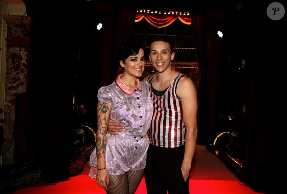 Alizée et son compagnon Grégoire Lyonnet - Backstage - 53ème Gala de l'union des artistes au Cirque d'Hiver Bouglione à Paris le 12 juin 2016. Diffusion sur France 2 le 26 novembre prochain. © Dominique Jacovides / Bestimage