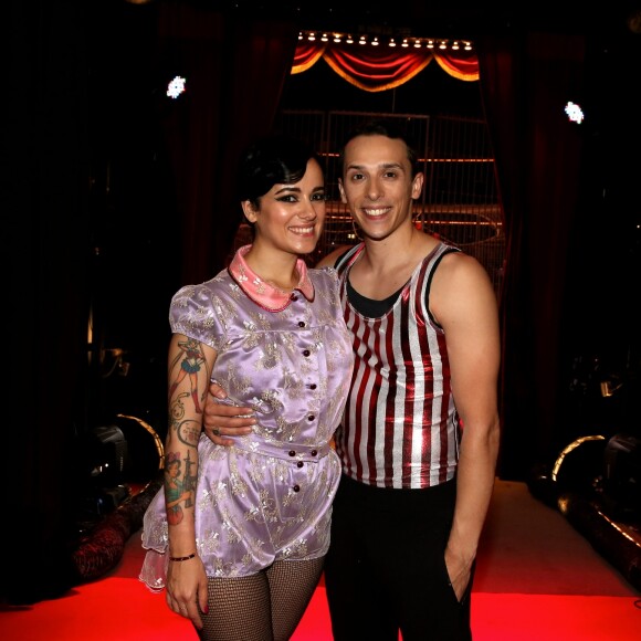 Alizée et son compagnon Grégoire Lyonnet - Backstage - 53ème Gala de l'union des artistes au Cirque d'Hiver Bouglione à Paris le 12 juin 2016. Diffusion sur France 2 le 26 novembre prochain. © Dominique Jacovides / Bestimage