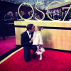 Jeremy Renner et sa fille Ava Berlin à la 89e cérémonie des Oscars, le 27 février 2017