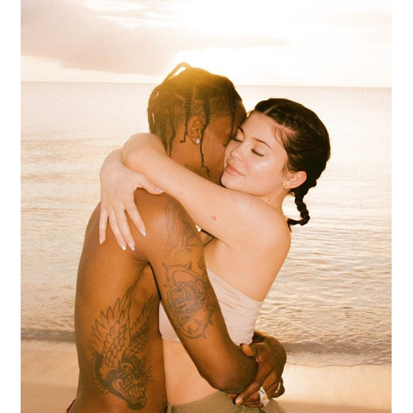 Kylie Jenner et Travis Scott en vacances aux Îles Turques-et-Caïques. Mai 2018.