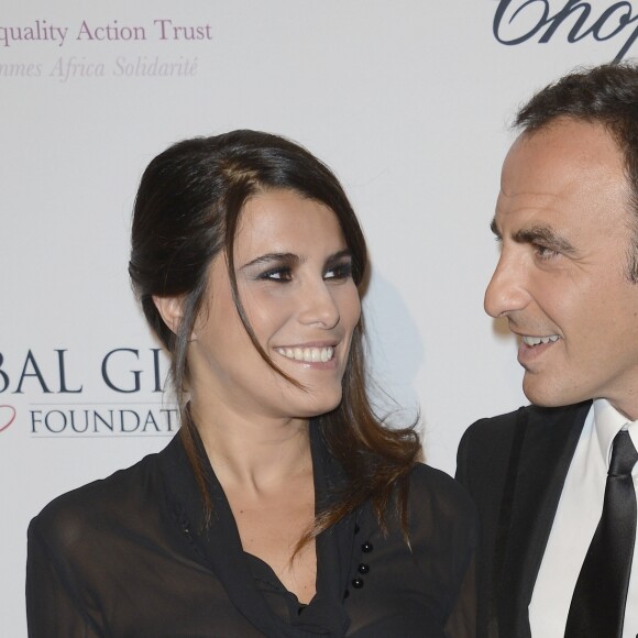 Karine Ferri et Nikos Aliagas - 4eme edition du "Global Gift Gala", copresidee par Eva Longoria et presentee par Nikos Aliagas, au George V a Paris le 13 mai 2013. Cette soiree en faveur de 3 associations: La fondation Eva Longoria, The Great Initiative et l'Association Gregory Lemarchal, a permis de recolter plus de 500 000 euros. Dans l'apres midi, David Beckham s'est vu remettre le prix Philantropist.