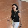 Barbara Uzzan, comptable pour le trust JPS, lors de l'arrivée de Laeticia Hallyday à l'aéroport de Paris Roissy-Charles-de-Gaulle le 16 septembre 2019 en provenance de Los Angeles.