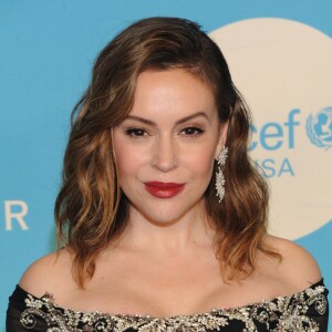 Alyssa Milano à la 14e édition du bal de l'UNICEF Snowflake à New York City, New York, Etats-Unis, le 27 novembre 2018.