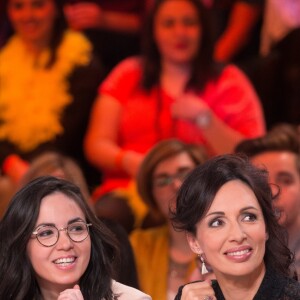 Exclusif - Agathe Auproux et Géraldine Maillet - 1000ème de l'émission "Touche pas à mon poste" (TPMP) en prime time sur C8 à Boulogne-Billancourt le 27 avril 2017.