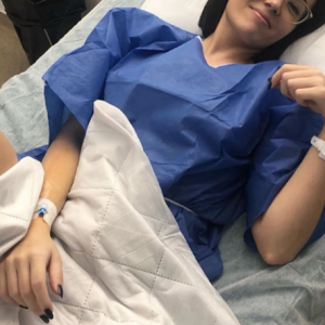 Agathe Auproux à l'hôpital, 11 mars 2019, sur Instagram