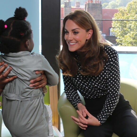 Kate Catherine Middleton, duchesse de Cambridge, en visite à la "House Children" et "Young People's Health and Development Centre" à Londres. Le 19 septembre 2019