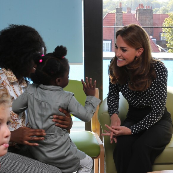 Kate Catherine Middleton, duchesse de Cambridge, en visite à la "House Children" et "Young People's Health and Development Centre" à Londres. Le 19 septembre 2019