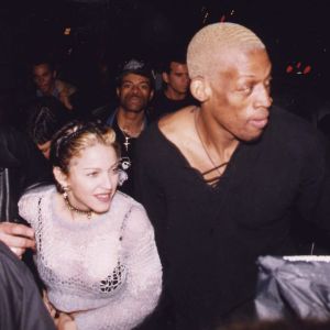 Madonna et Dennis Rodman en 1994.