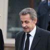Nicolas Sarkozy et sa femme Carla Bruni Sarkozy - Obsèques de Andrée Sarkozy (mère de N.Sarkozy), dite Dadue née Andrée Mallah, en l'église Saint-Jean-Baptiste à Neuilly-Sur-Seine. Le 18 décembre 2017