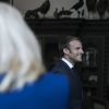 Brigitte Macron - Le président Emmanuel Macron visite le château de By à Thomery, l'un des 18 sites retenus pour la deuxième édition du Loto du patrimoine le 20 septembre 2019. © Kamil Zihnioglu / Pool / Bestimage