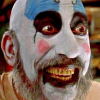 Sid Haig en tant que Captain Spaulding, le clown sadique des films de Rob Zombie (La Maison des 1000 morts, The Devils Rejects et 3 From Hell). Photo non datée.
