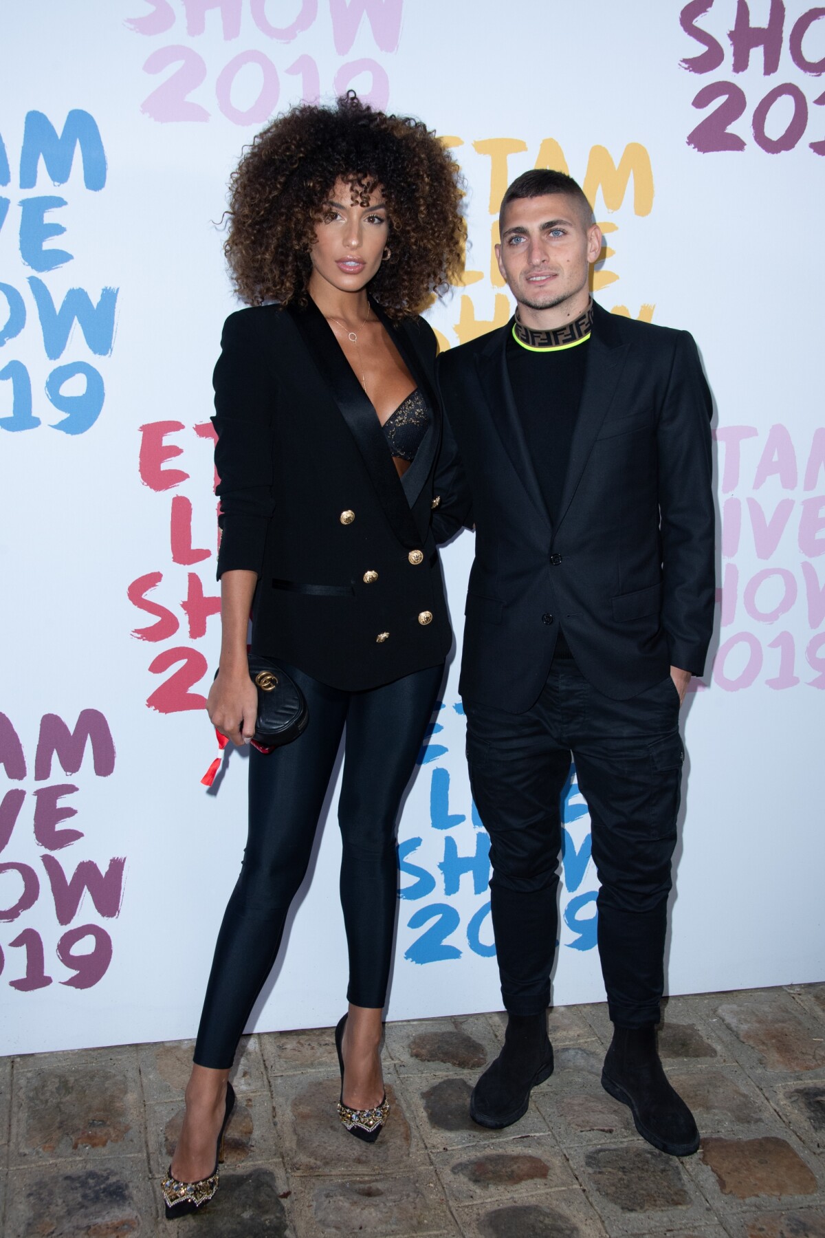 Photo Marco Verratti Et Sa Compagne Jessica Aidi Assistent L Etam Live Show Au Stade