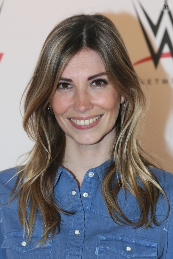 Alexandra Rosenfeld - Le catch WLIVE Revenge à l'AccorHotels Arena à Paris, le 22 avril 2016.