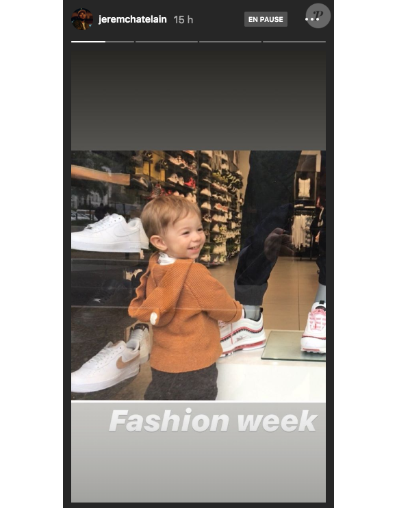 Jérémy Chatelain dévoile le visage de son fils Forest sur Instagram, le mercredi 25 septembre 2019.