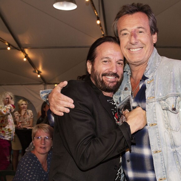 Francis Lalanne et Jean-Luc Reichmànn - Exclusif - Inauguration de la Fête à Neu-Neu au profit de l'associàtion " Les puits du Désert " à Paris Le 30 août 2019.
