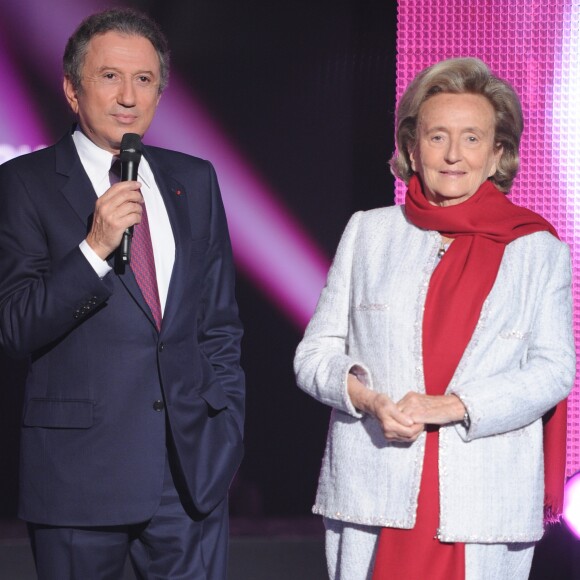 Michel Drucker et Bernadette Chirac - Emission les "300 Choeurs pour plus de vie" à l'académie Fratellini  © Guillaume Gaffiot /Bestimage