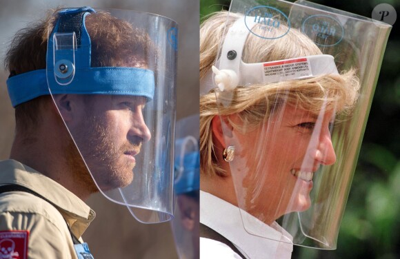 Le prince Harry, à l'instar de sa mère Lady Di en 1997, visite un champ de mines anti-personnelles à Dirico, dont l'élimination est entreprise par l'association Halo Trust (l'association qui enlève les débris laissés par la guerre, en particulier les mines terrestres). Angola, le 27 septembre 2019.