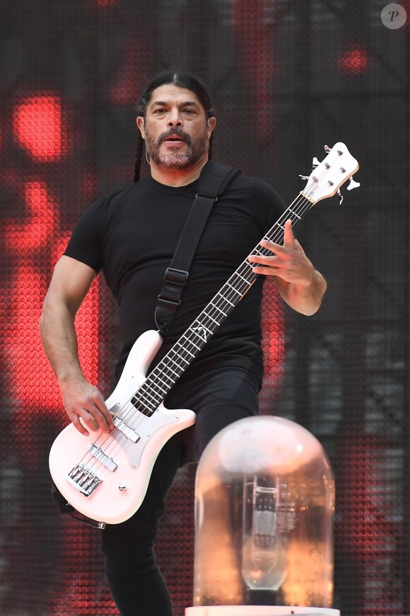 Robert Trujillo - Le groupe de hard rock Metallica donne un concert au stade de Twickenham, le 20 juin 2018. Devant une foule massée dans le stade, Metallica a joué leurs plus grands succès "Master Of Puppets", "Creeping Death'. 'Seek And Destroy". Le 20 juin 2019.