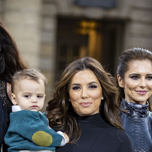 Andie Macdowell, Eva Longoria et son fils Santiago, Cheryl, Camila Cabello et Helen Mirren lors du défilé L'Oréal Paris 2019 à la Monnaie de Paris le 28 Septembre 2019 pendant la fashion week. © Olivier Borde / Bestimage