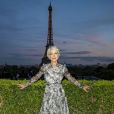 Helen Mirren assiste au dîner après le défilé L'Oreal Paris 2019 au Café de l'Homme à Paris pendant la fashion week le 28 Septembre 2019. © Olivier Borde / Bestimage