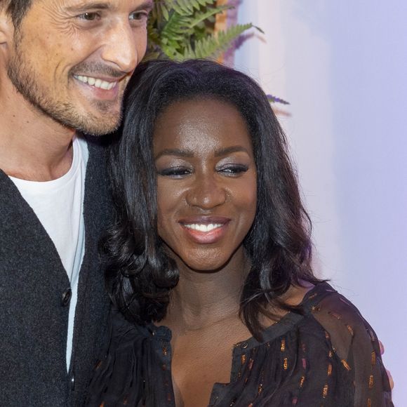 Vincent Cerutti et sa compagne Hapsatou Sy (enceinte de son deuxième enfant) - Inauguration du Concept Store Maison 123 Paris et HapsatouSy rue de la Chaussée d'Antin dans le 9ème arrondissement de Paris, France, le 19 septembre 2019. © Pierre Perusseau/Bestimage