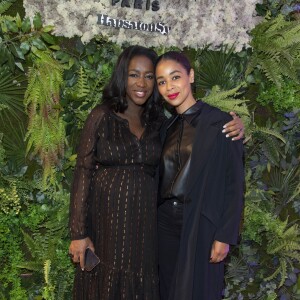 Hapsatou Sy (enceinte de son deuxième enfant) et Aurélie Konaté - Inauguration du Concept Store Maison 123 Paris et HapsatouSy rue de la Chaussée d'Antin dans le 9ème arrondissement de Paris, France, le 19 septembre 2019. © Pierre Perusseau/Bestimage