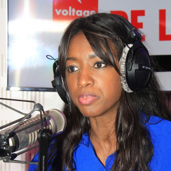 Exclusif - Hapsatou Sy - Enregistrement de l'émission "Le Show de Luxe" sur la Radio Voltage à Paris. Le 21 février 2019 © Philippe Baldini / Bestimage