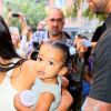 Kim Kardashian est allée assister avec ses enfants S.West, N. West et Chicago West à la messe dominicale de son mari K. West à New York, le 29 septembre 2019