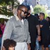K. Kardashian est allée assister avec ses enfants Saint West, N. West et C. West à la messe dominicale de son mari Kanye West à New York, le 29 septembre 2019