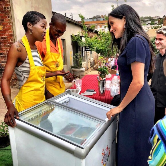 Meghan Markle, duchesse de Sussex, lors d'une visite à Johannesburg le 30 septembre 2019. 
