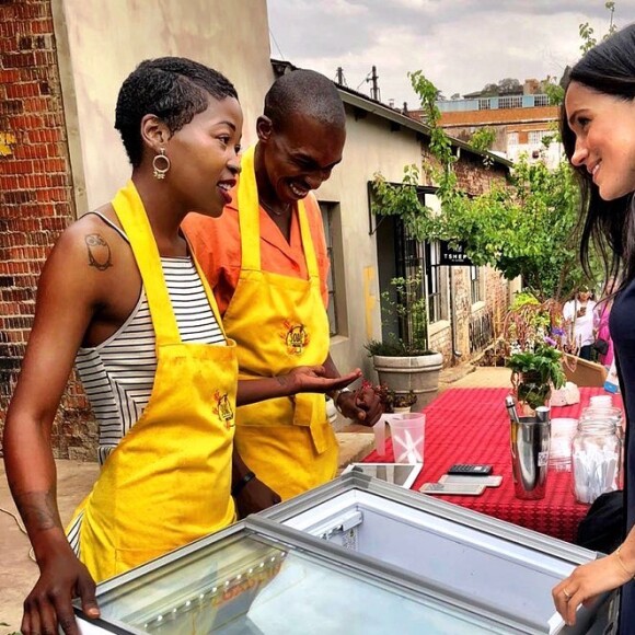 Meghan Markle, duchesse de Sussex, lors d'une visite à Johannesburg le 30 septembre 2019. 