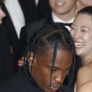 Kylie Jenner, Travis Scott Met Gala (Met Ball, Costume Institute Benefit) 2018 célébrant l'ouverture de l'exposition Heavenly Bodies: Fashion and the Catholic Imagination, au Metropolitan Museum of Art à New York, le 7 mai 2018. © Charles Guerin / Bestimage