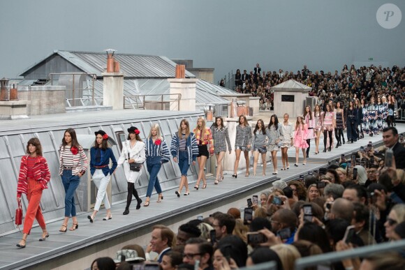 Défilé de mode Chanel, collection PAP printemps-été 2020 au Grand Palais à Paris. Le 1er octobre 2019.