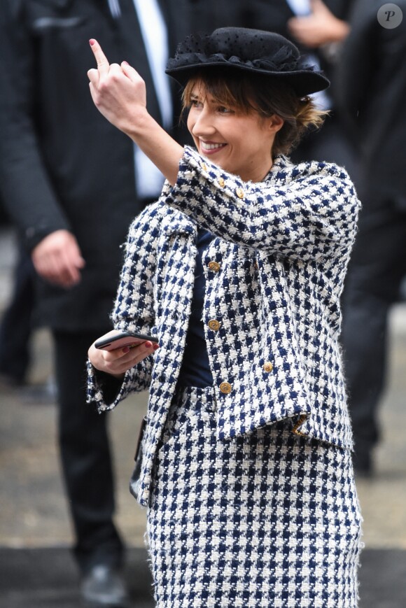 Marie S'Infiltre à l'issue du défilé de mode Chanel, collection PAP printemps-été 2020 au Grand Palais à Paris. Le 1er octobre 2019.