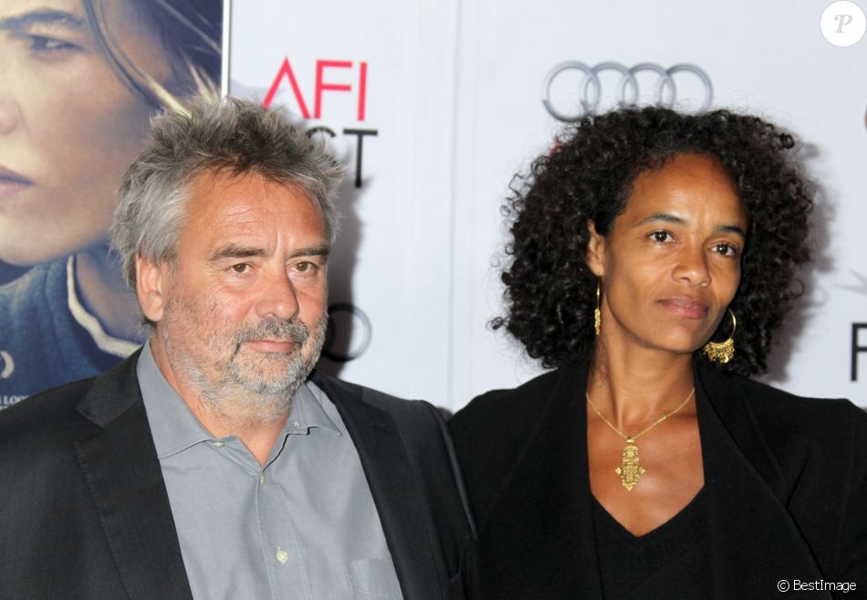 Luc Besson et sa femme Virginie Silla - Première du film &quot;The Homesman&quot; lors du AFI FEST 2014 à Hollywood. Le 11 novembre 2014.