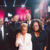 Will Smith et sa femme Jada-Pinket, Oprah Winfrey, à la soirée d'inauguration des studios Tyler Perry à Atlanta, le 5 octobre 2019.
