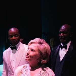 Will Smith et Hillary Clinton à la soirée d'inauguration des studios Tyler Perry à Atlanta, le 5 octobre 2019.