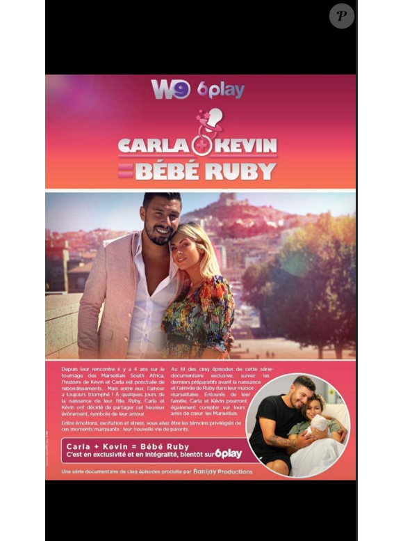 Carla + Kévin = Bébé Ruby diffusé sur 6 play, sur Instagram le 7 octobre 2019.