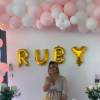 Petite fête organisée en 48h pour la venue au monde de Ruby, sur Instagram le 7 octobre 2019.