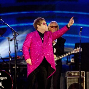 Elton John - Concert en l'honneur de la reine pour son jubilé de diamant au palais de Buckingham, en 2012.