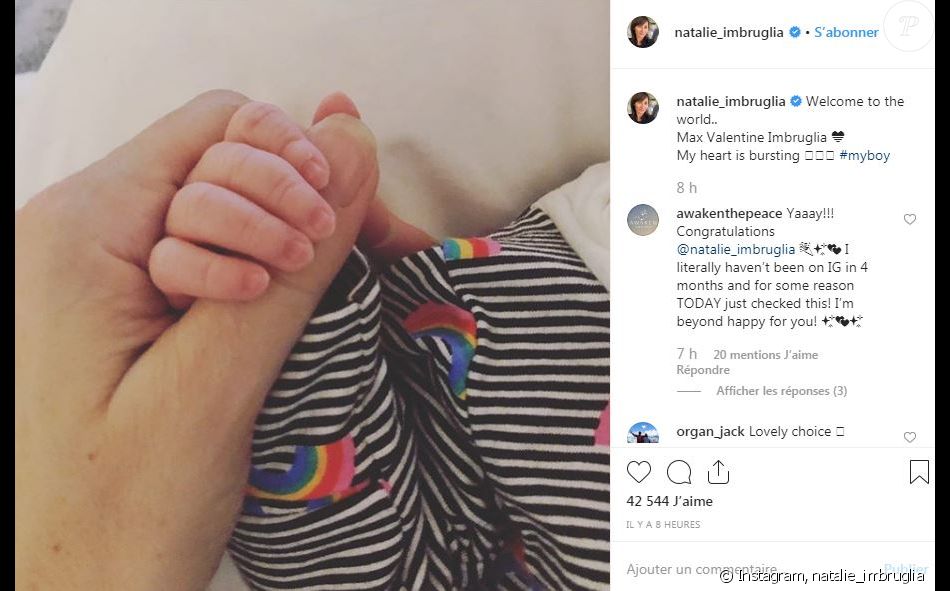 Natalie Imbruglia Annonce La Naissance De Son Fils Max Valentine Sur Instagram Le 9 Octobre 19 Purepeople