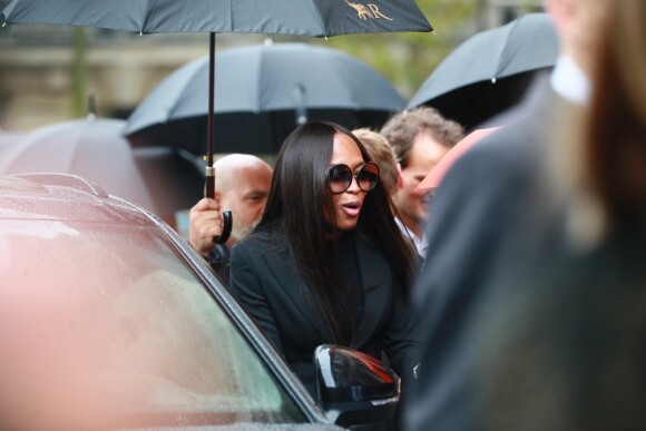 Naomi Campbell aux obsèques du photographe allemand Peter Lindbergh en l'église Saint-Sulpice à Paris le 24 septembre 2019.