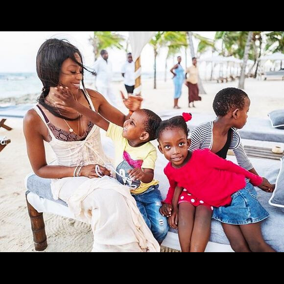 Naomi Campbell au Kenya. Décembre 2018.